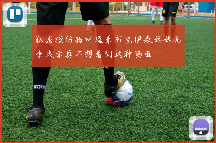 狄龙模仿狗叫逗乐布克伊森妈妈无奈表示真不想看到这种场面